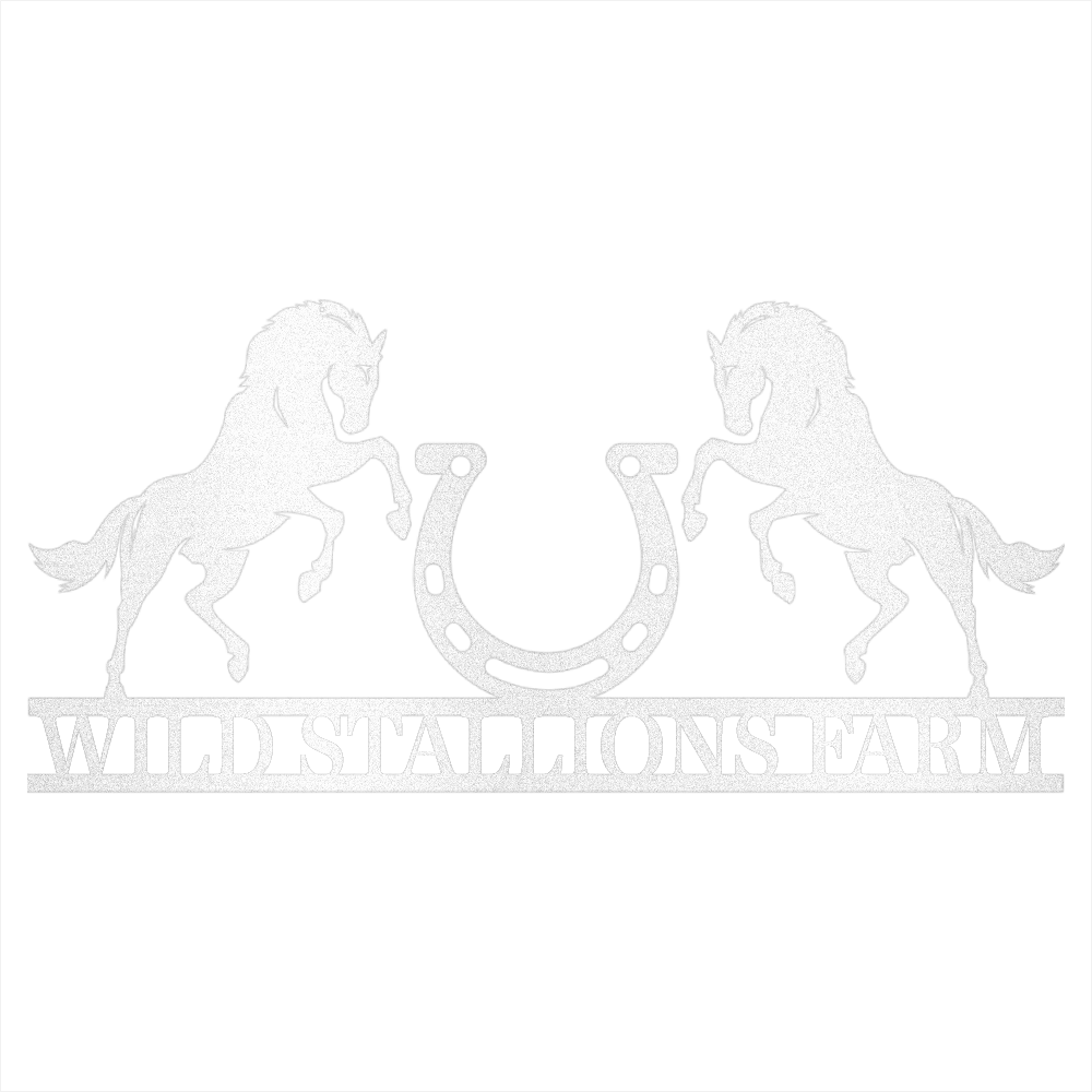 Custom Horse Ranch Steel Wall Decor