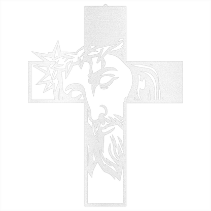 Jesus Black Metal Cross Sign