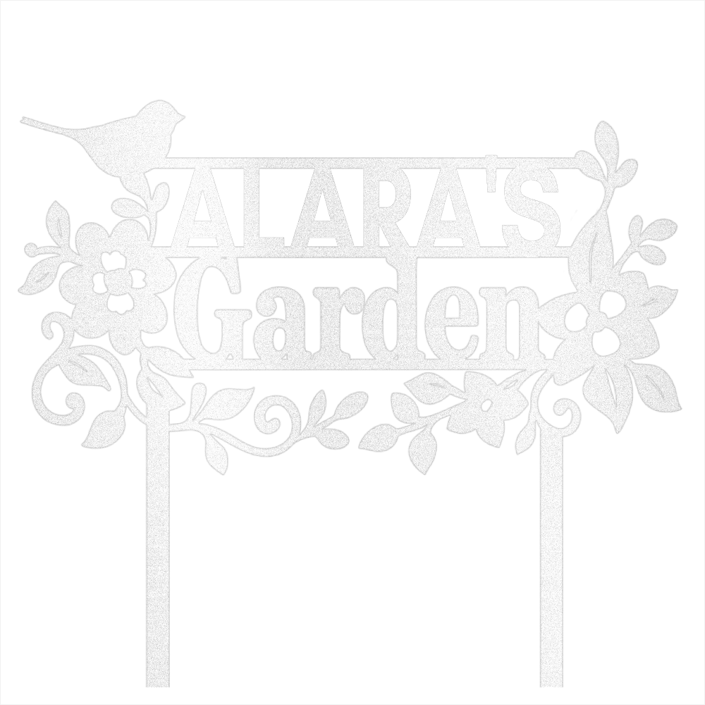 Custom Garden Name Steel Design 7