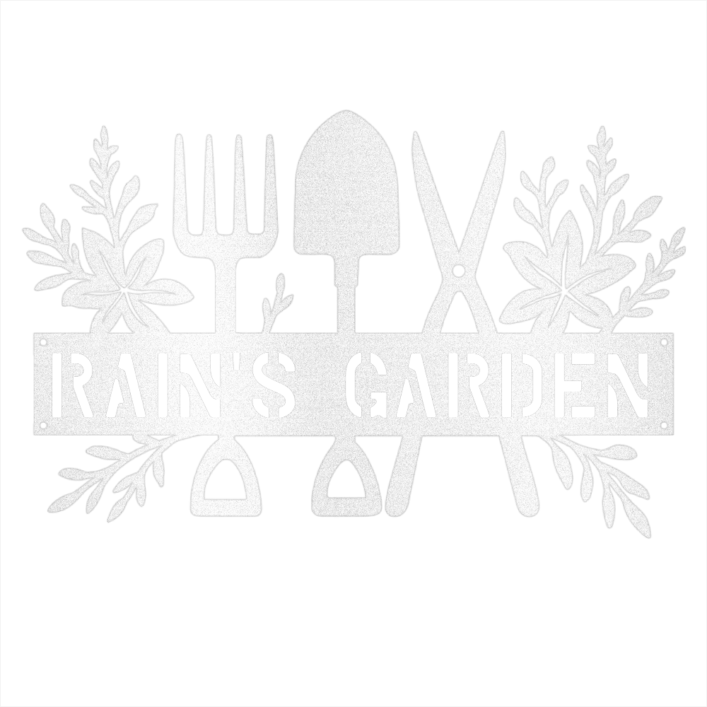 Custom Gardener Name Steel Wall Decor