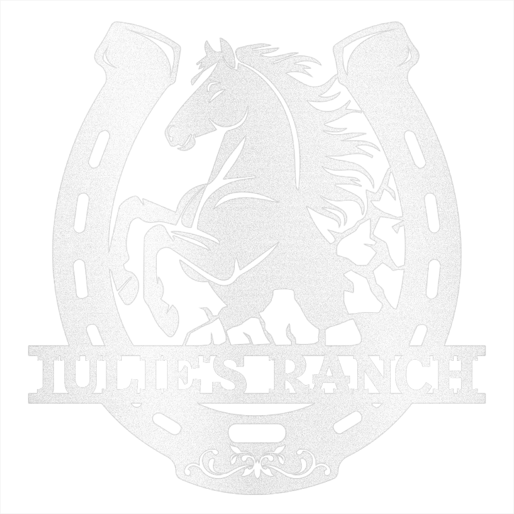 Personalized Horse Ranch  Steel Wall Decor