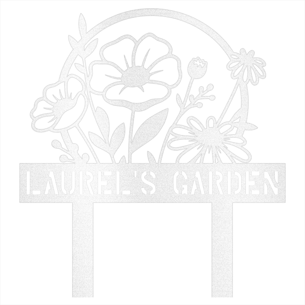 Custom Garden Name  Steel Wall Decor