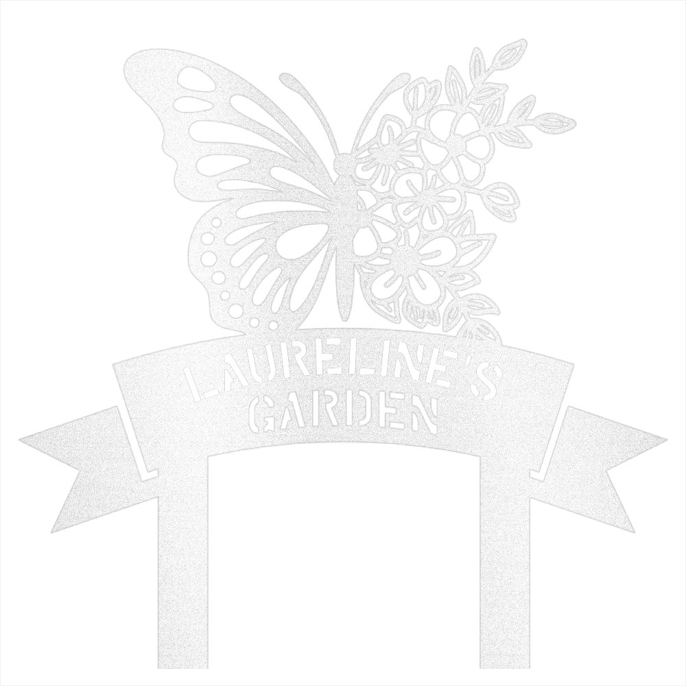 Custom Garden Name  Steel Wall Decor 3