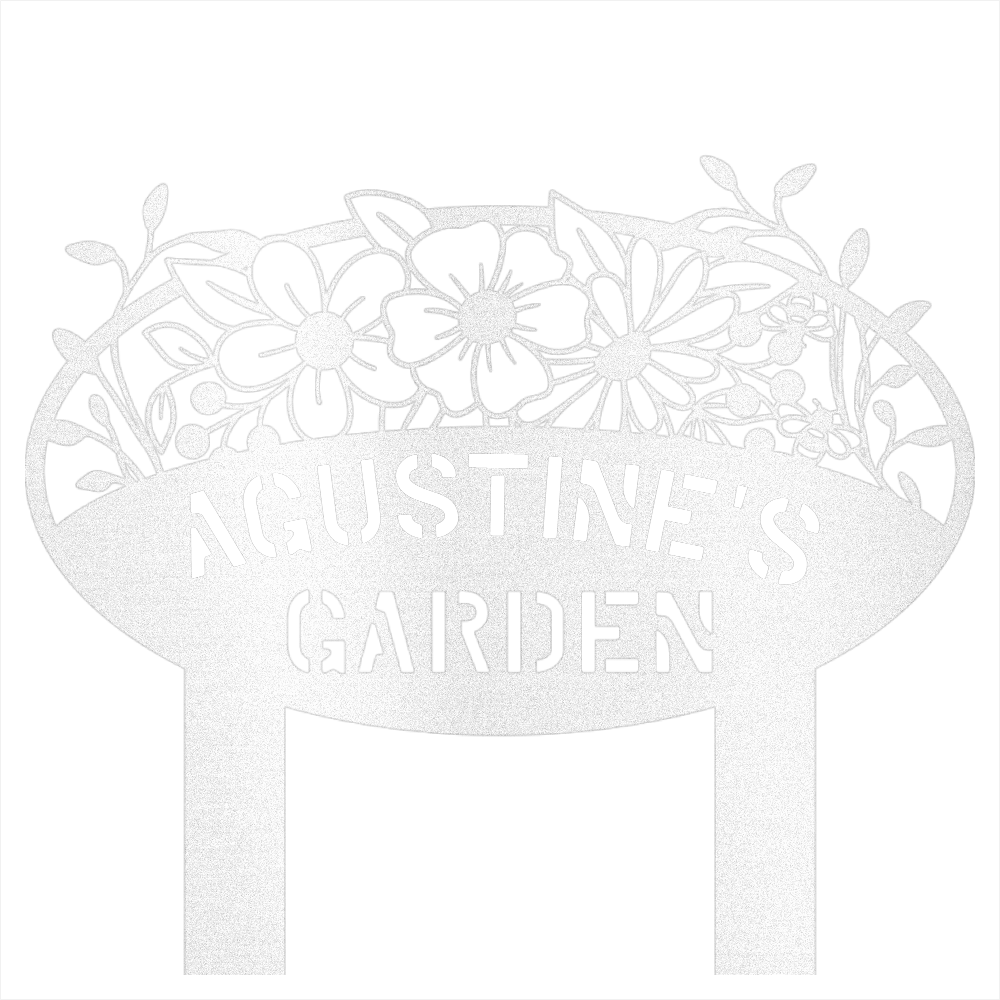 Custom Garden Name Steel Wall Decor 2