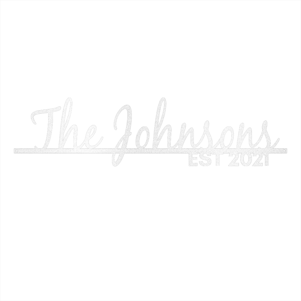 Personalized Family Name Steel Wall Decor 2