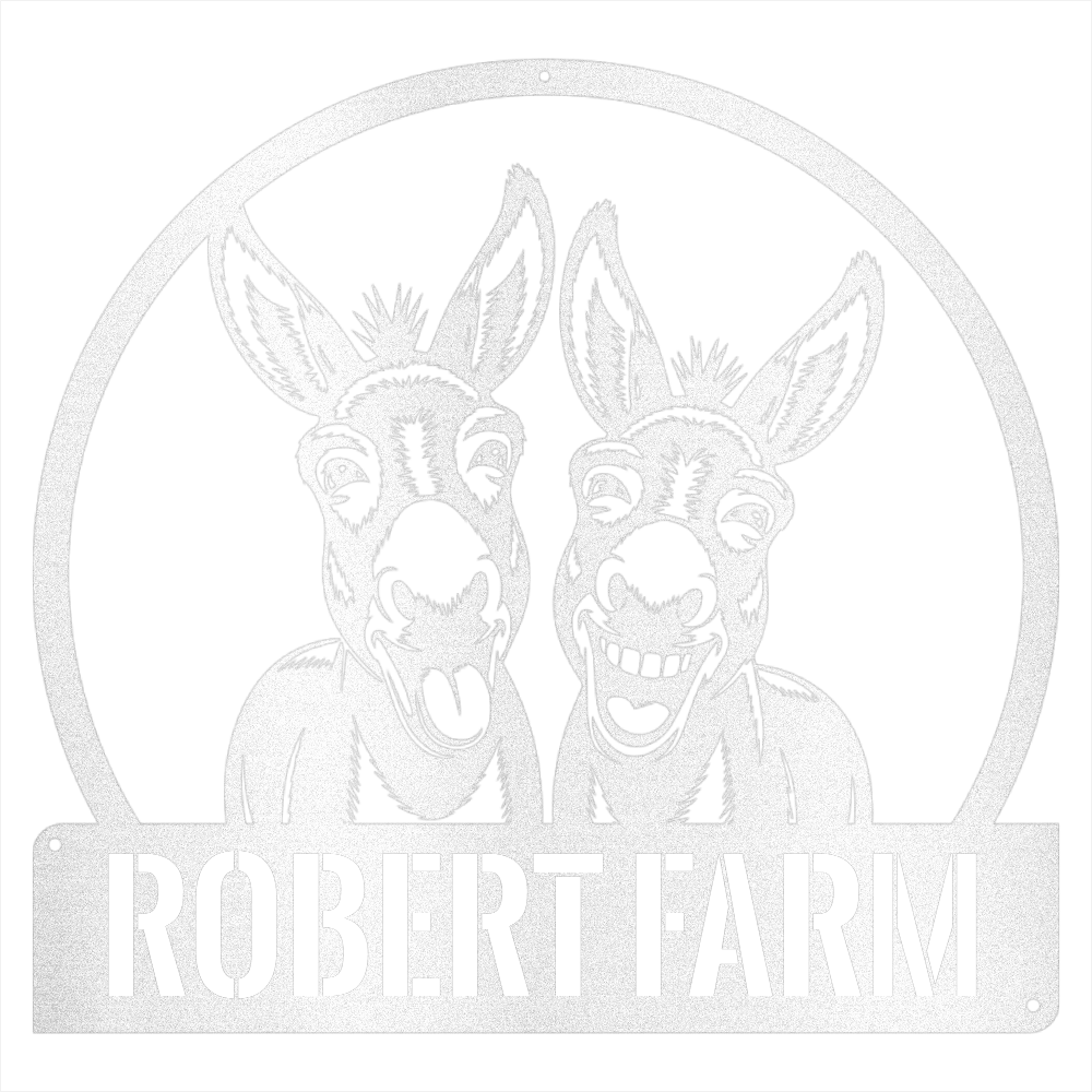Personalized Donkey Steel Wall Decor