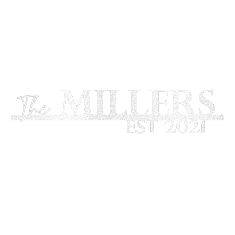 Personalized Family Name Steel Wall Decor1