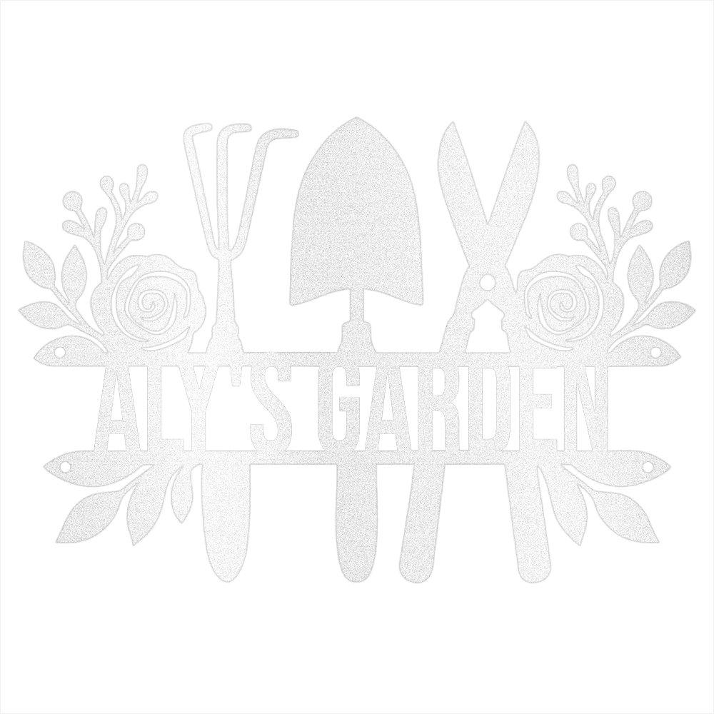Custom Gardener Name Steel Design 2
