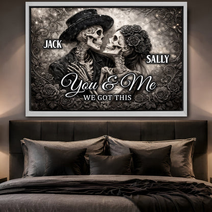 Skeleton Couple Wall Sign