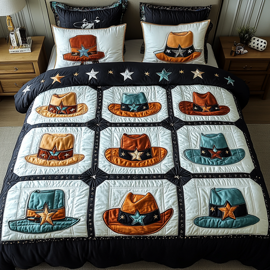 Wild West Wonders 3-Piece Quilted Bedding Set - Single (59" x 70")