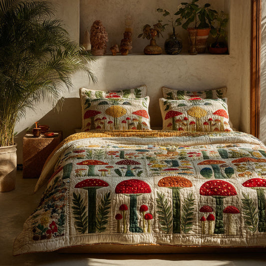 Wildcap Wonder 3-Piece Quilted Bedding Set - Single (59" x 70")