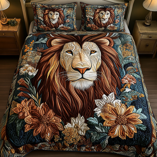 Wilderness Spirit 3-Piece Quilted Bedding Set - Single (59" x 70")