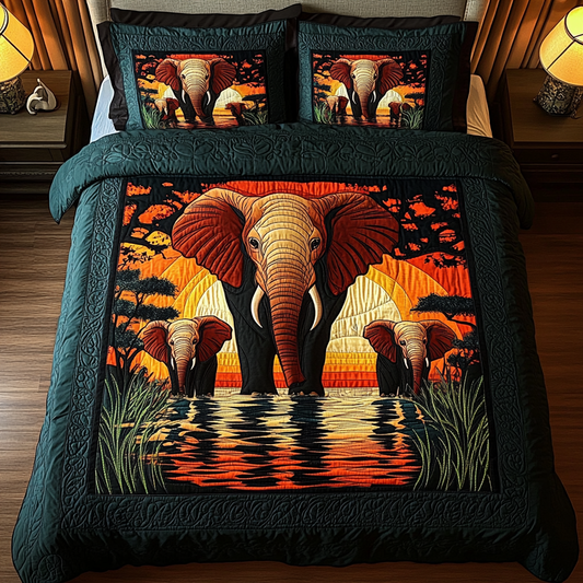 Wildlands Wanderer 3-Piece Quilted Bedding Set - Single (59" x 70")