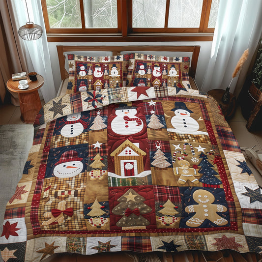 Winter Bliss 3-Piece Quilted Bedding Set - Single (59" x 70")