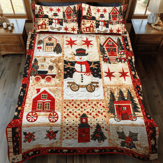 Winter Wonderland 3-Piece Quilted Bedding Set - Single (59" x 70")