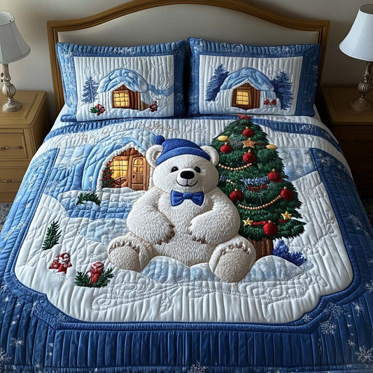 Winter Wonderland 3-Piece Quilted Bedding Set - Single (59" x 70")