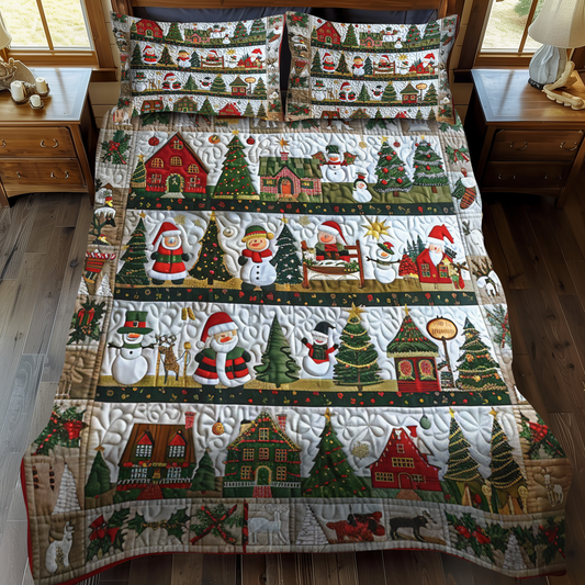 Winter Wonderland 3-Piece Quilted Bedding Set - Single (59" x 70")