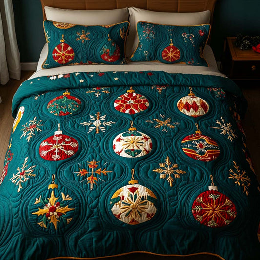 Winter Glow 3-Piece Quilted Bedding Set - Single (59" x 70")