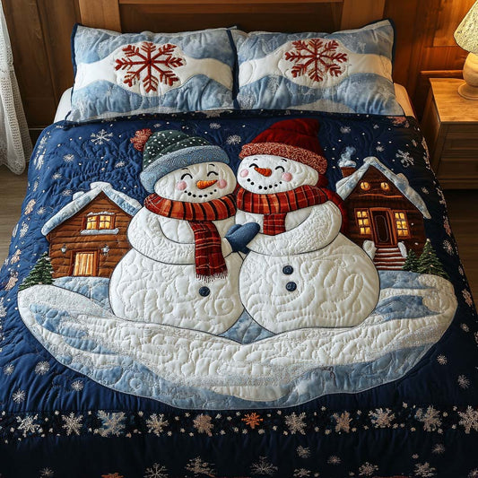 Winter Joy 3-Piece Quilted Bedding Set - Single (59" x 70")