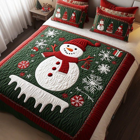 Winter Radiance 3-Piece Quilted Bedding Set - Single (59" x 70")