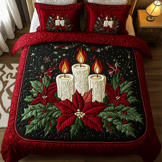 Winter Warmth 3-Piece Quilted Bedding Set - Single (59" x 70")