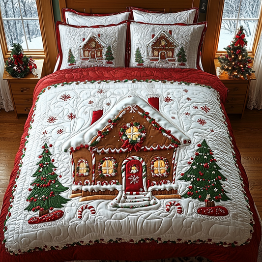 Winter Whimsy Quilted Bedding Set - Single (59" x 70")