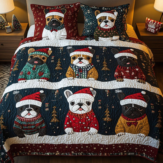 Winter Whispers 3-Piece Quilted Bedding Set - Single (59" x 70")