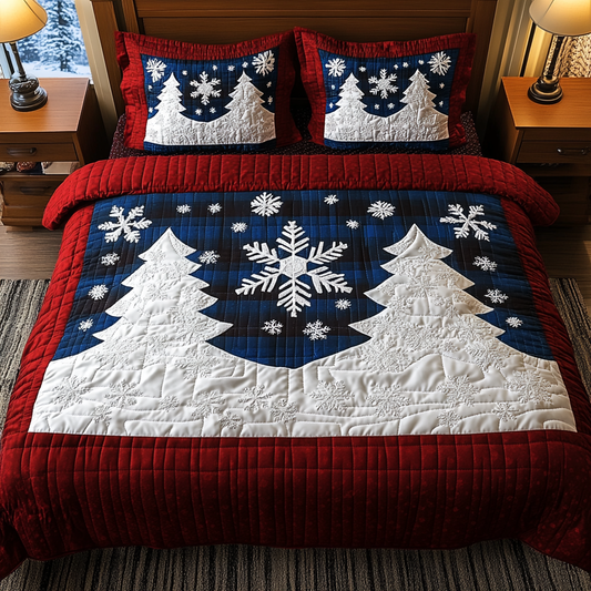 Winter Wonderland 3-Piece Quilted Bedding Set - Single (59" x 70")