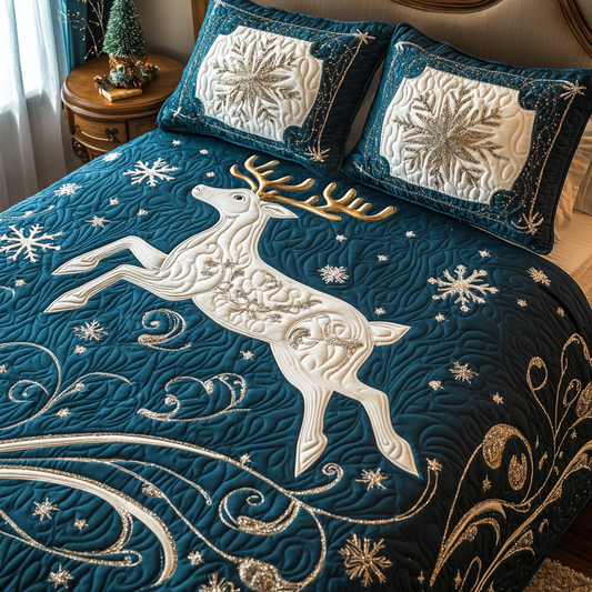 Winter Wonderland 3-Piece Quilted Bedding Set - Single (59" x 70")