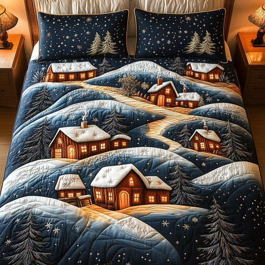 Winter Wonderland 3-Piece Quilted Bedding Set - Single (59" x 70")