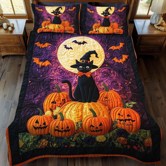 Witch Night Out 3-Piece Quilted Bedding Set - Single (59" x 70")
