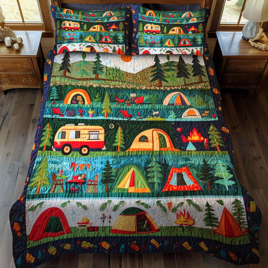 Woodland Retreat 3-Piece Quilted Bedding Set - Single (59" x 70")