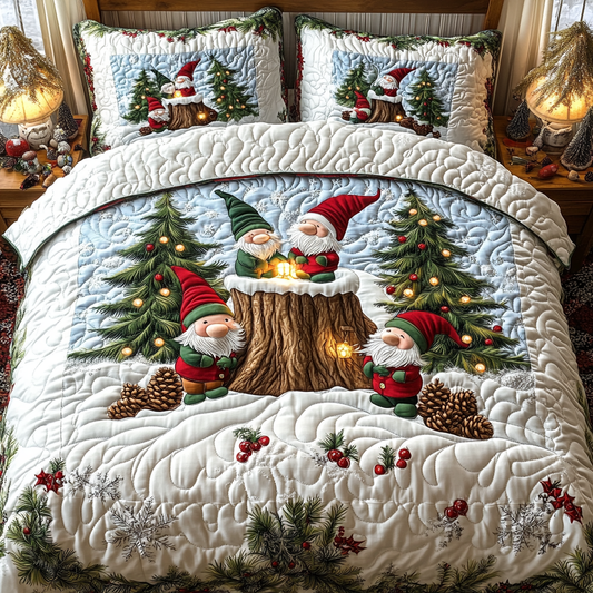 Woodland Wonders Quilted Bedding Set - Single (59" x 70")