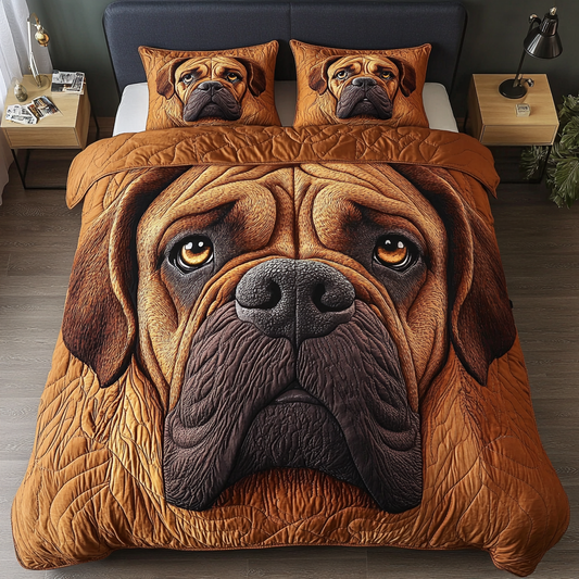 Woof Wrap 3-Piece Quilted Bedding Set - Single (59" x 70")