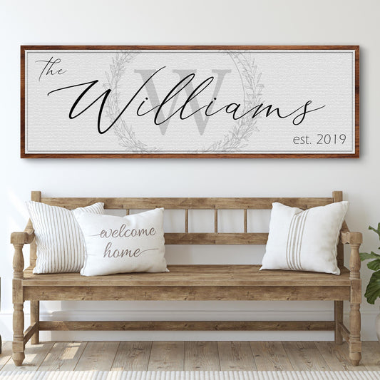 Family Sign - canvas