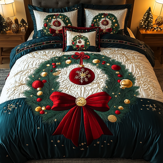 Yuletide Gemstone 3-Piece Quilted Bedding Set - Single (59" x 70")