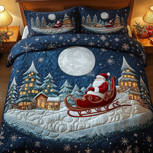 Yuletide Joy 3-Piece Quilted Bedding Set - Single (59" x 70")