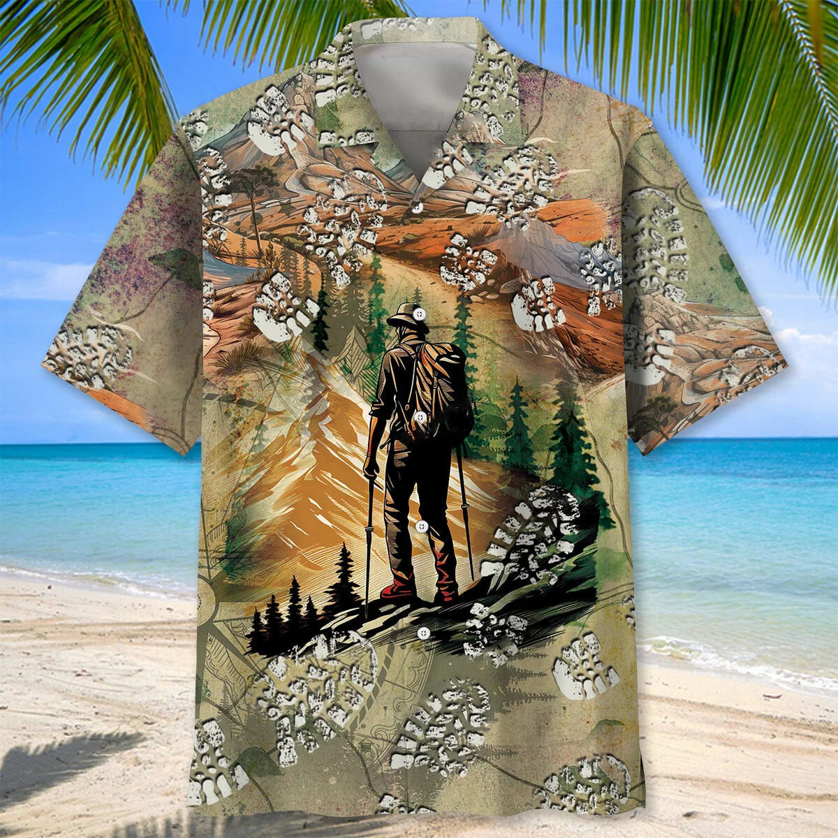 A Moment of Hiking Hawaiian Shirt - S - hawaiian shirt