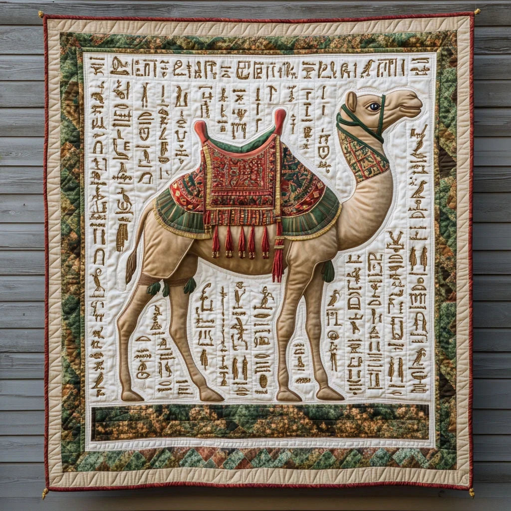 Ancient Camel Quilt Blanket