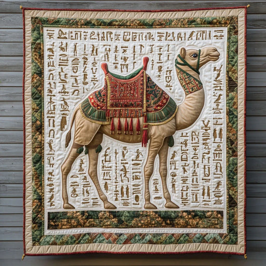 Ancient Camel Quilt Blanket