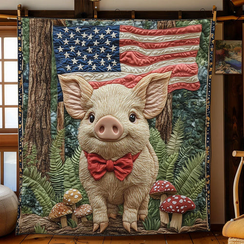 Adorable Piggy Quilt Blanket