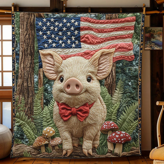Adorable Piggy Quilt Blanket