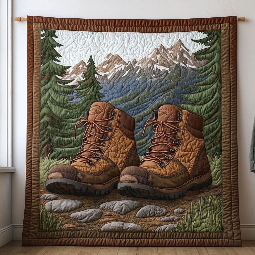 Adventure Boots Quilt Blanket