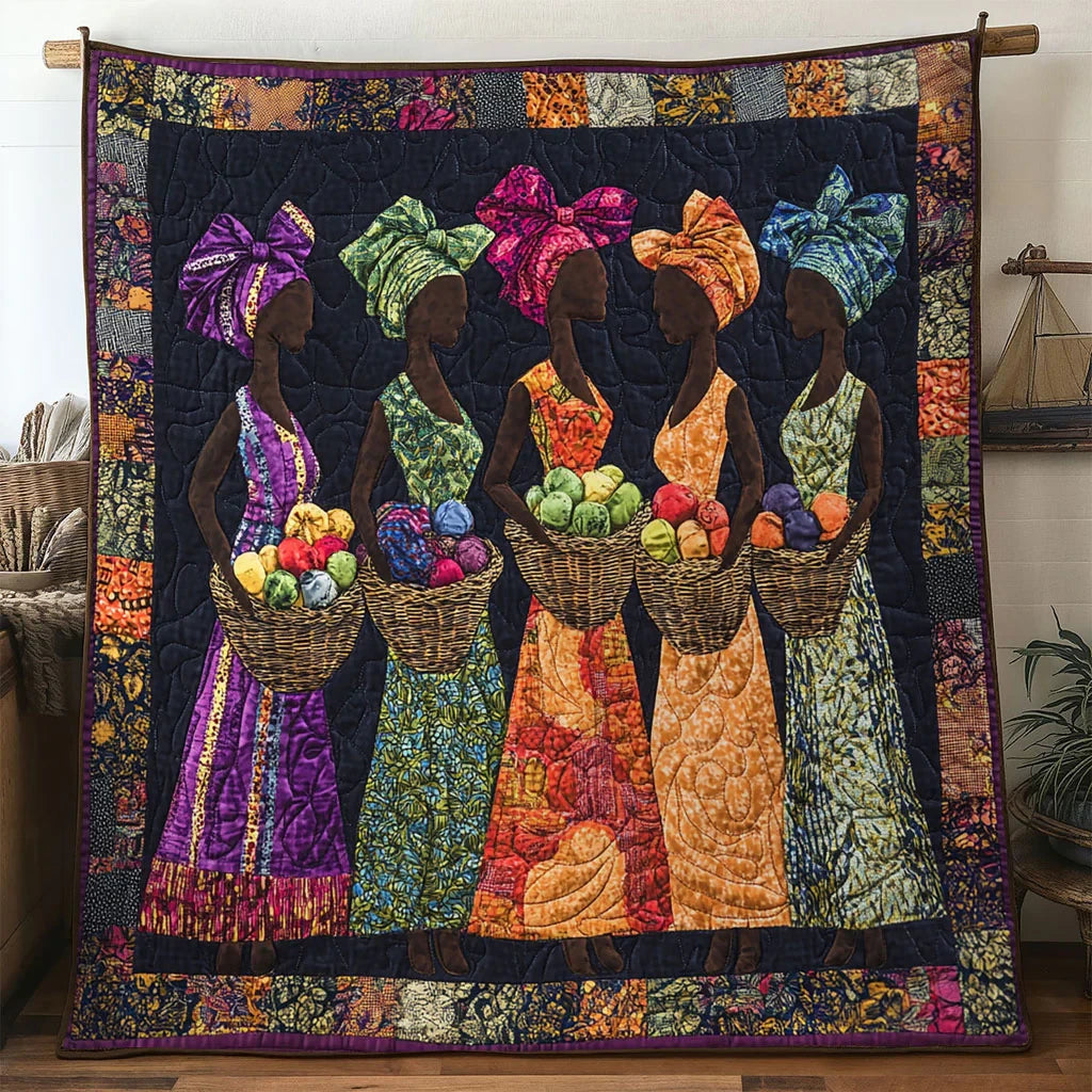 African Women Bounty Quilt Blanket
