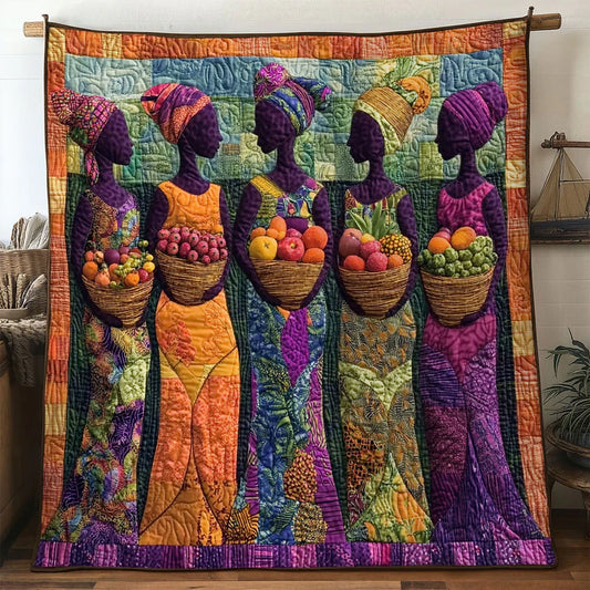African Women Earth Quilt Blanket