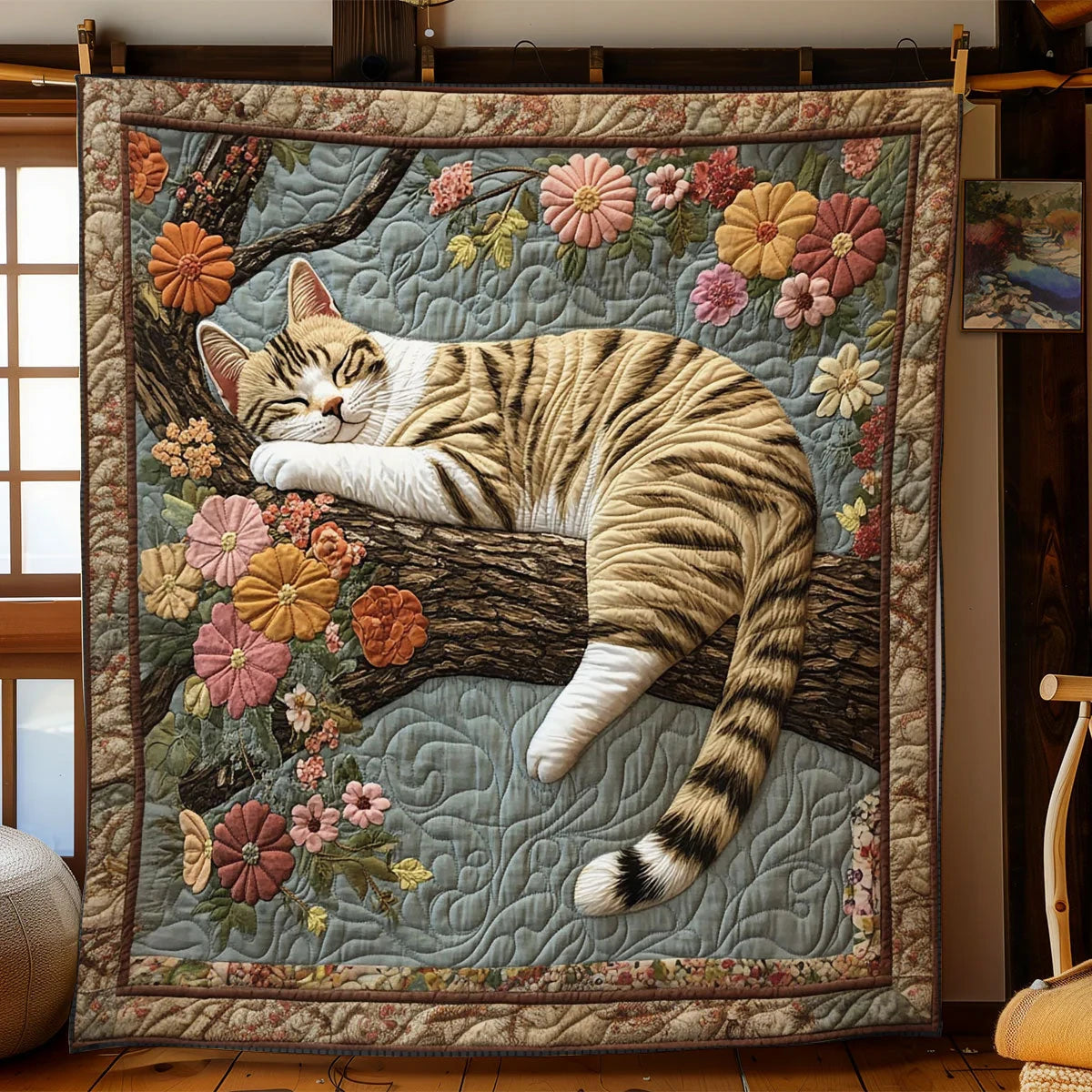 Afternoon Purrlude Quilt Blanket