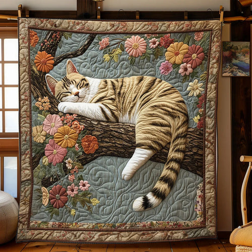 Afternoon Purrlude Quilt Blanket