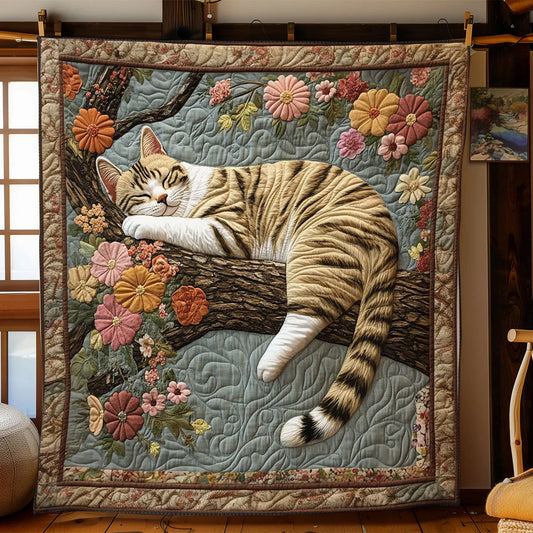 Afternoon Purrlude Quilt Blanket