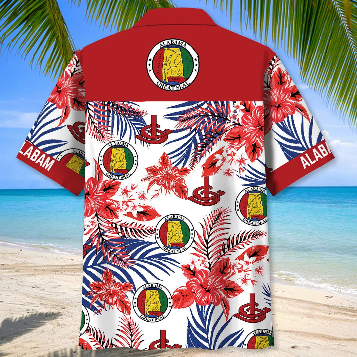 Alabama State Proud Hawaiian Shirt - L - hawaiian shirt
