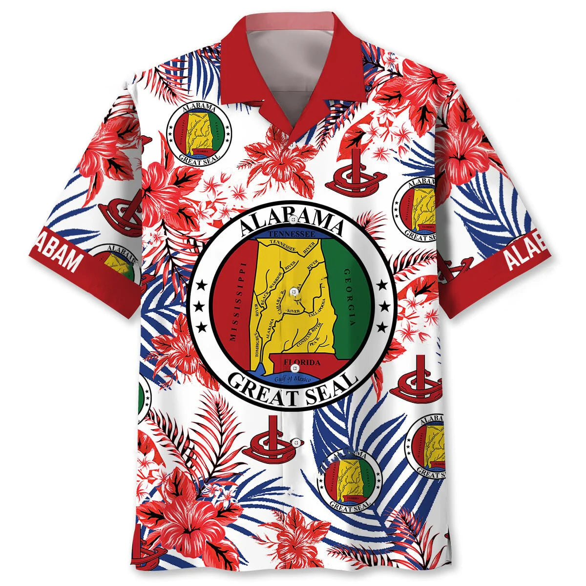 Alabama State Proud Hawaiian Shirt - XL - hawaiian shirt